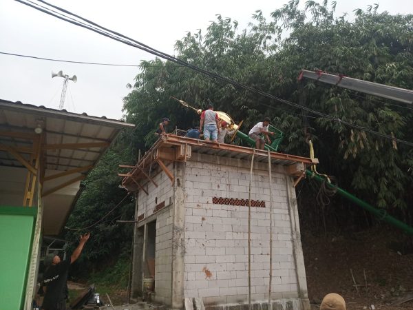 Kerja Bakti Pembangunan Menara Musholla