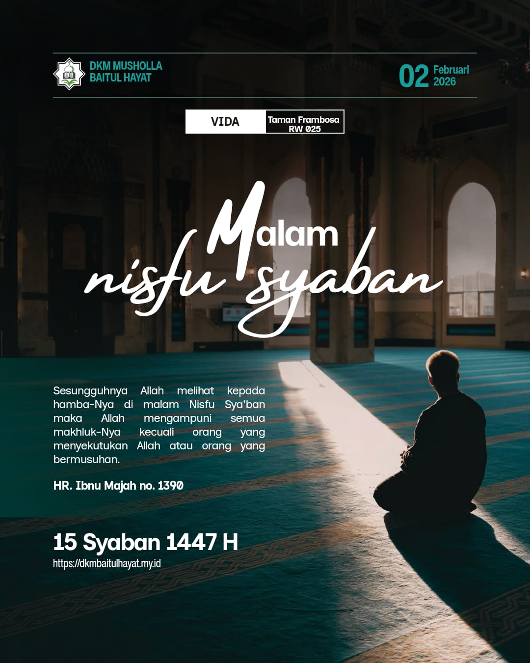 🌙 Undangan Kegiatan Malam Nisfu Sya'ban 🌙