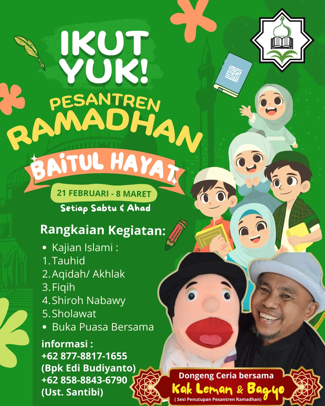 Pendaftaran Pesantren Ramadhan 1447H